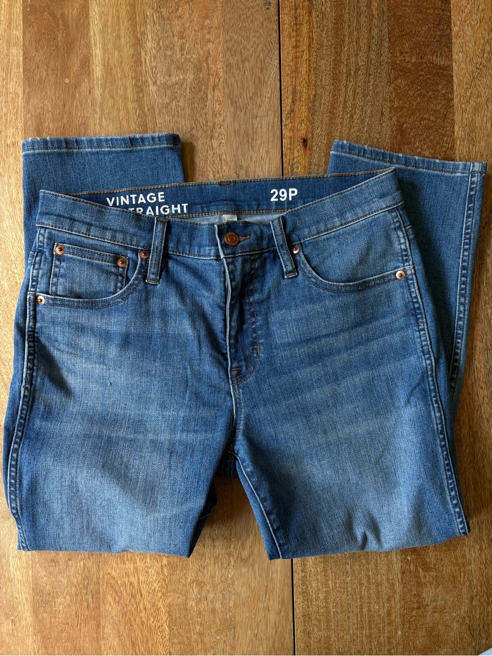 J. Crew re-imagined Vintage Slim Straight Jeans - Blue 29 Petite